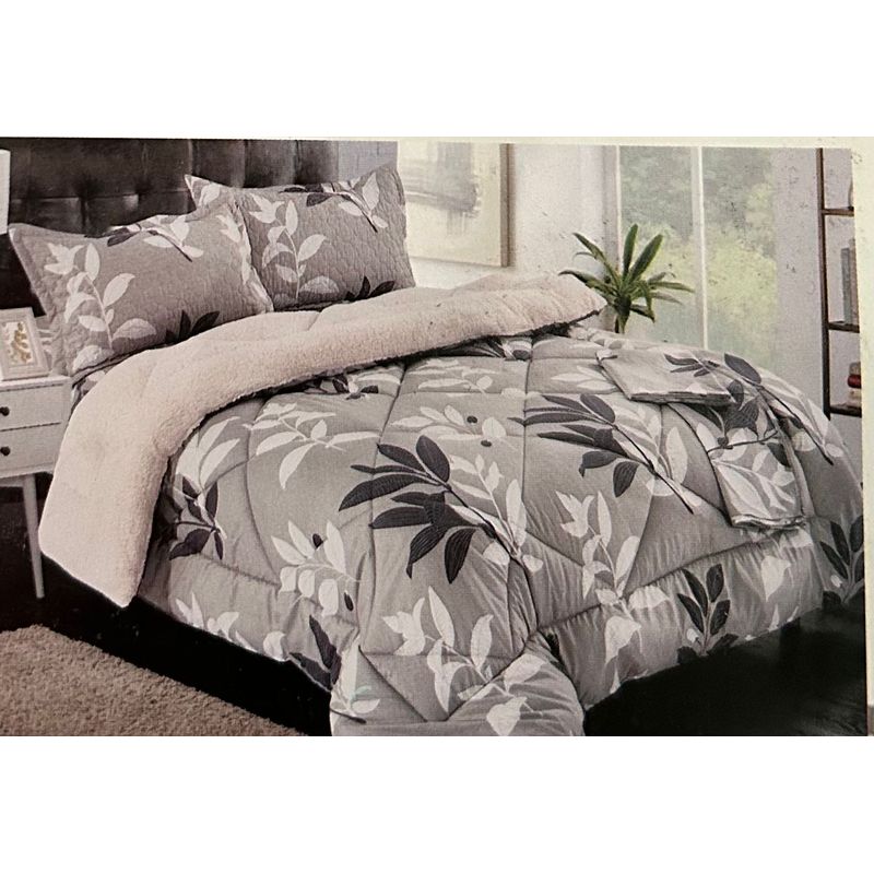 MINGDA - Set de Edredon 2 Pz c/ Carnero + Set Sabanas + Fundas 5 Piezas PREMIUN