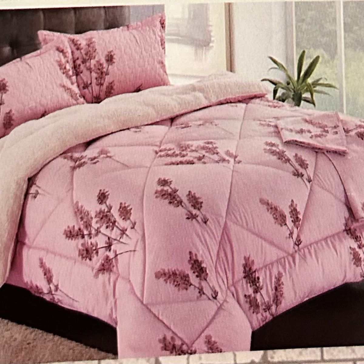 MINGDA - Set de Edredon 2 Pz c/ Carnero + Set Sabanas + Fundas 5 Piezas PREMIUN