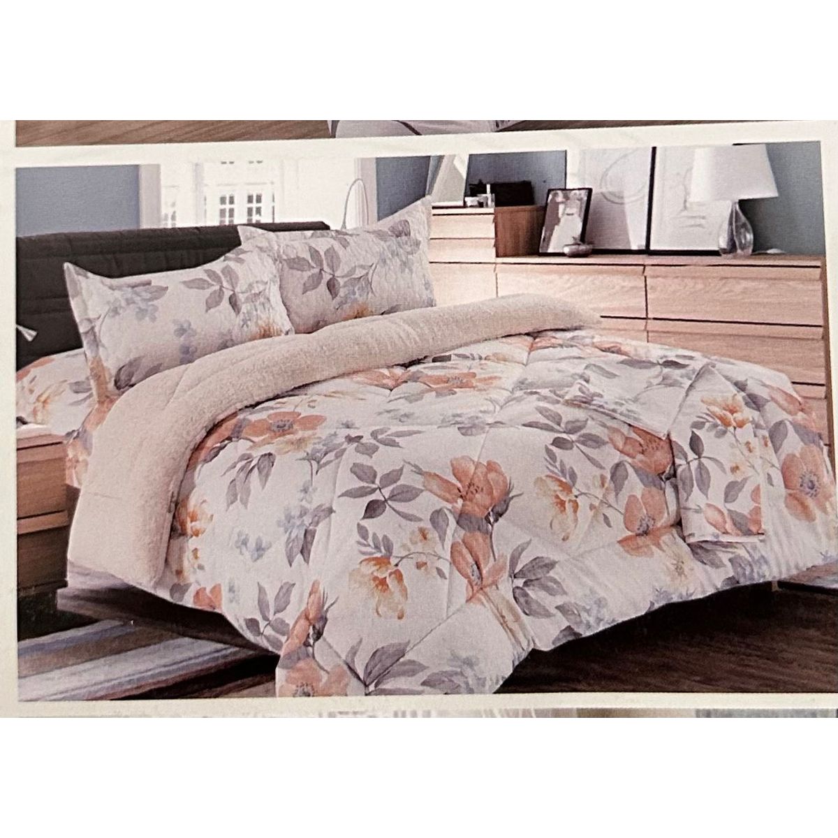 MINGDA - Set de Edredon 2 Pz c/ Carnero + Set Sabanas + Fundas 5 Piezas PREMIUN