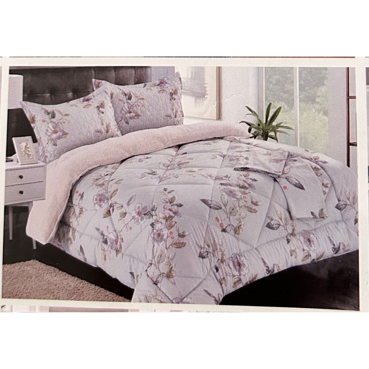 MINGDA - Set de Edredon 2 Pz c/ Carnero + Set Sabanas + Fundas 5 Piezas PREMIUN