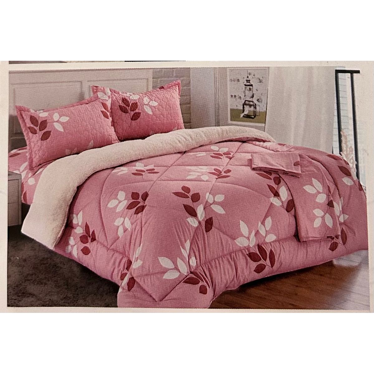 MINGDA - Set de Edredon 2 Pz c/ Carnero + Set Sabanas + Fundas 5 Piezas PREMIUN