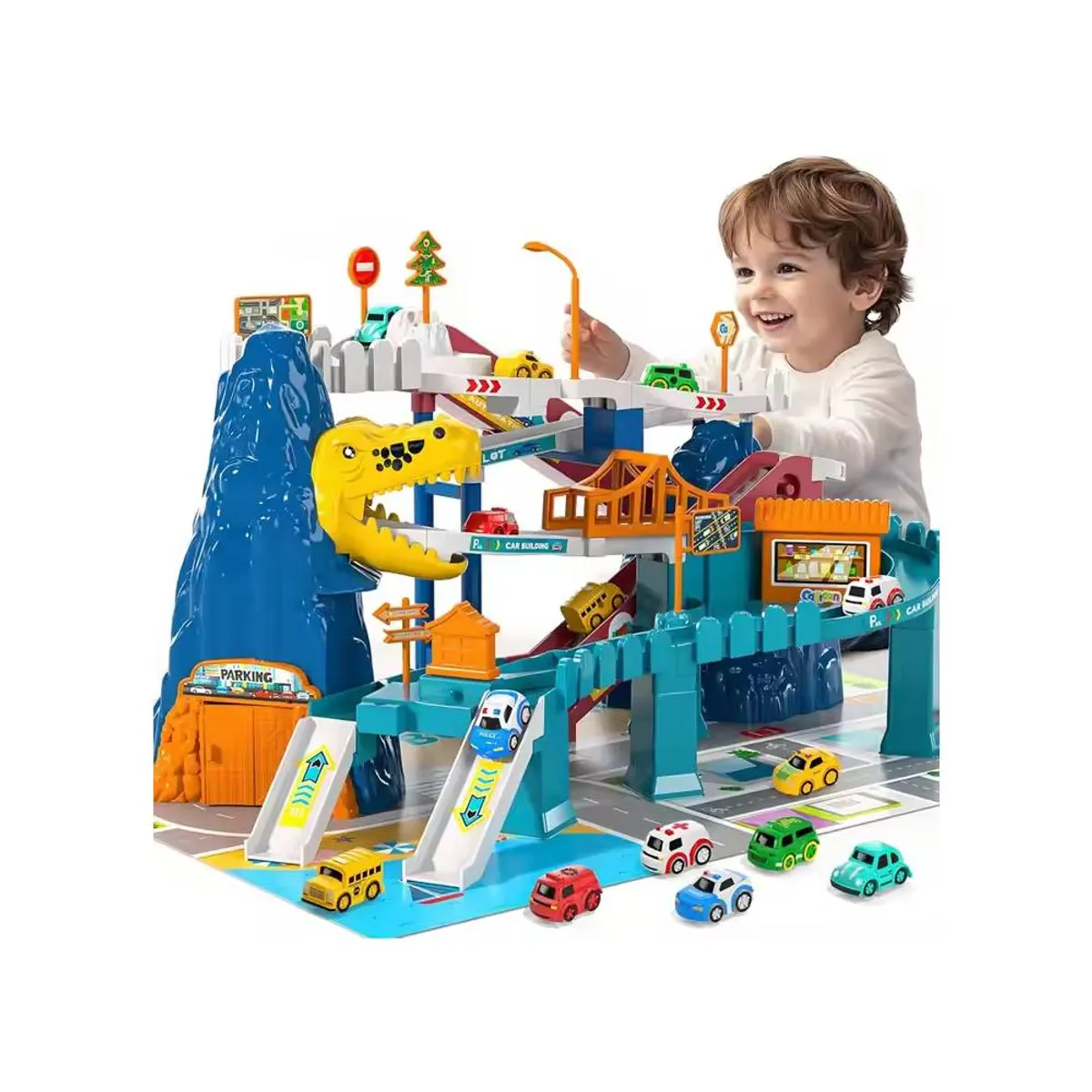 GENERICO - Pista mundo Jurassic con luz y sonidos