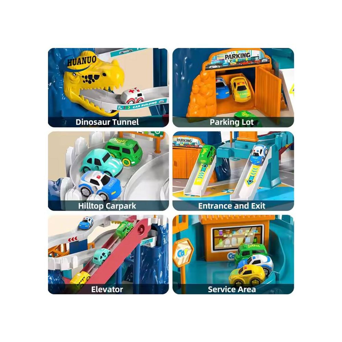 GENERICO - Pista mundo Jurassic con luz y sonidos