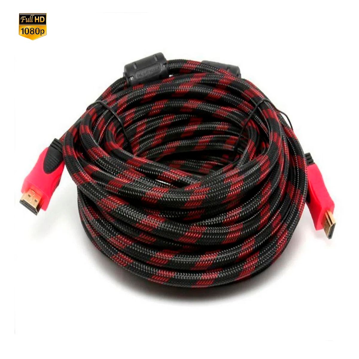 SEISA - Cable HDMI 15 Metros Trenzado Con Doble Filtro Full HD