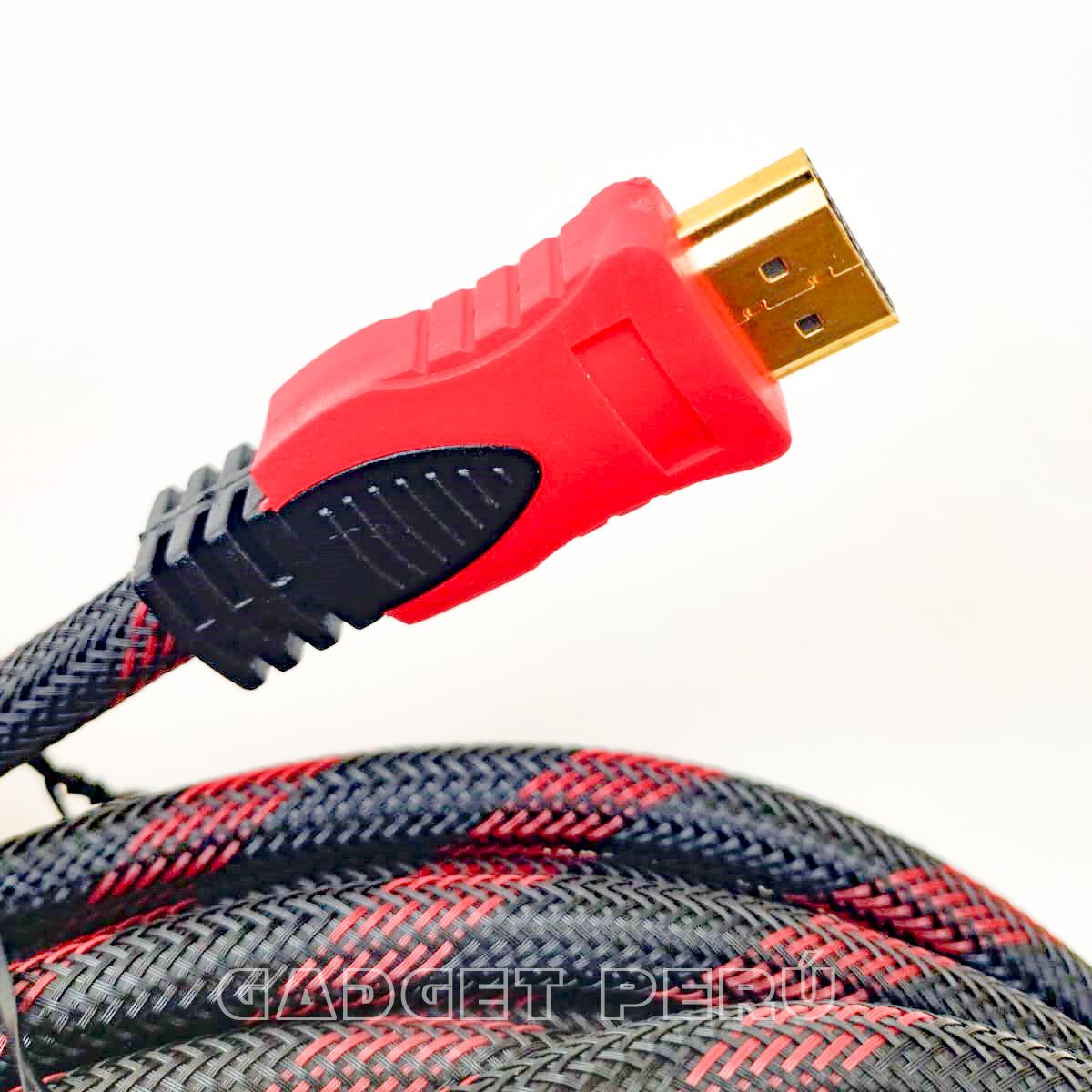 SEISA - CABLE HDMI CON FILTROS 15 METROS ENMALLADO NEGRO CON ROJO FULL1080P