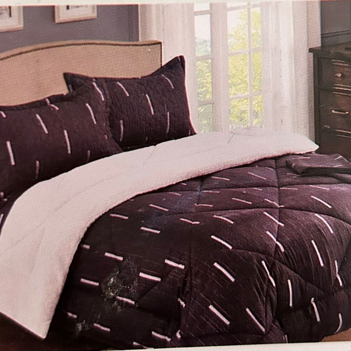 MINGDA - Set de Edredon 2 Pz c/ Carnero + Set Sabanas + Fundas 5 Piezas PREMIUN