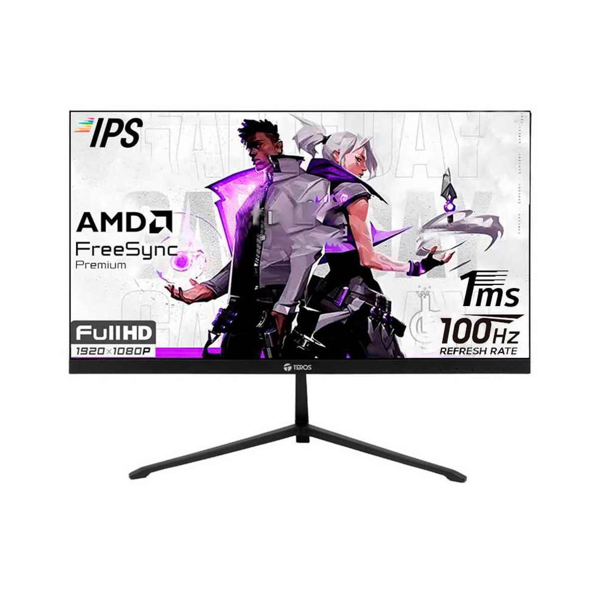 TEROS GAMING - Monitor GAMER TEROS 2128S 215 100HZ 1MS IPS FULL HD HDMI VGA FREESYNC
