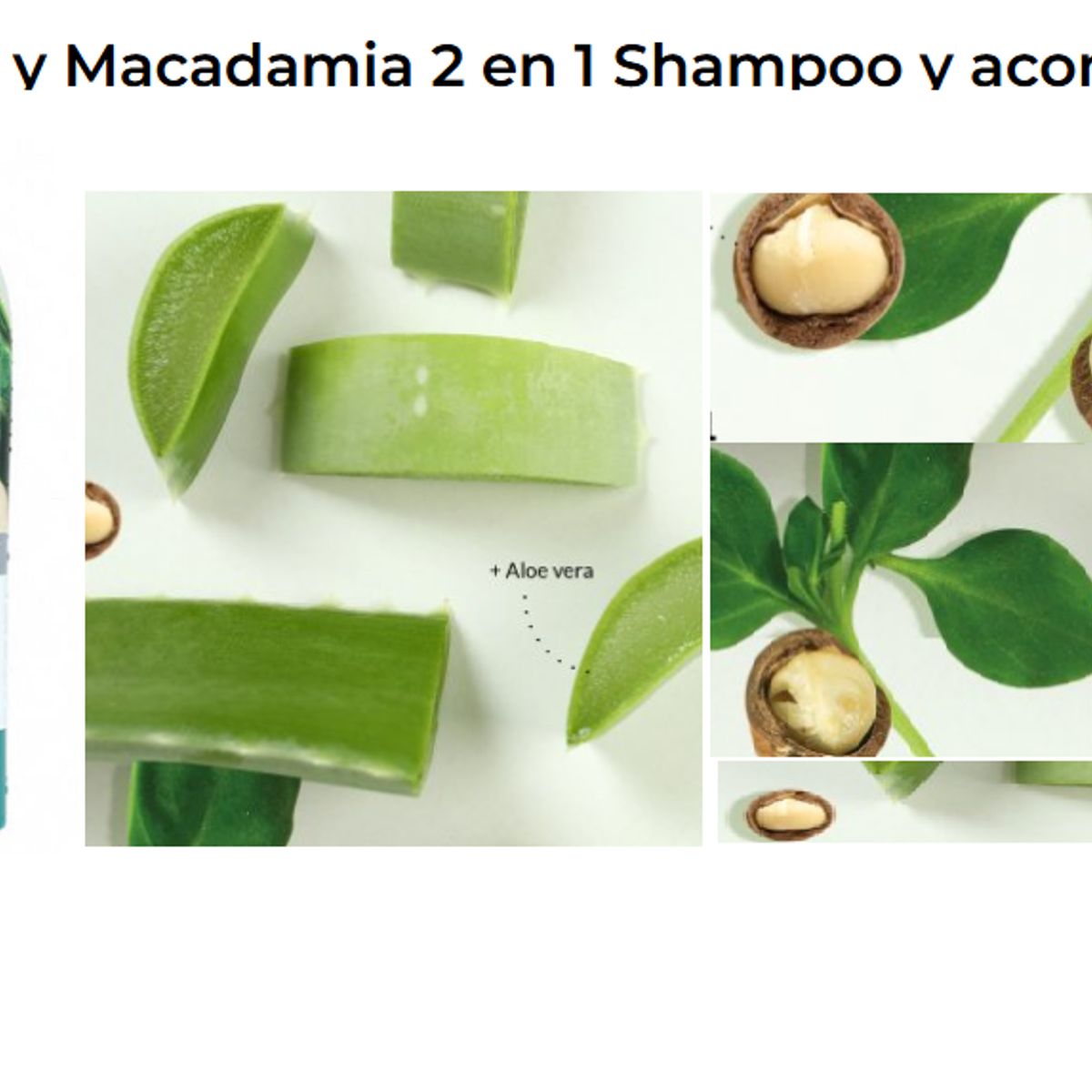 AVON - Shampoo + Acondicionador  2 en 1 aloe y macadamia
