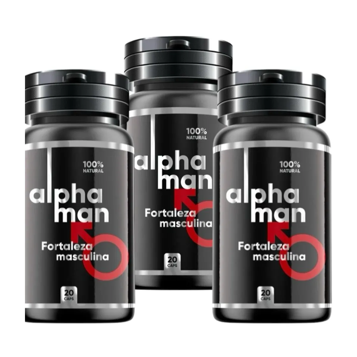 GENERICO - ALPHAMAN SUPLEMENTO NUTRICIONAL -  PACK X3