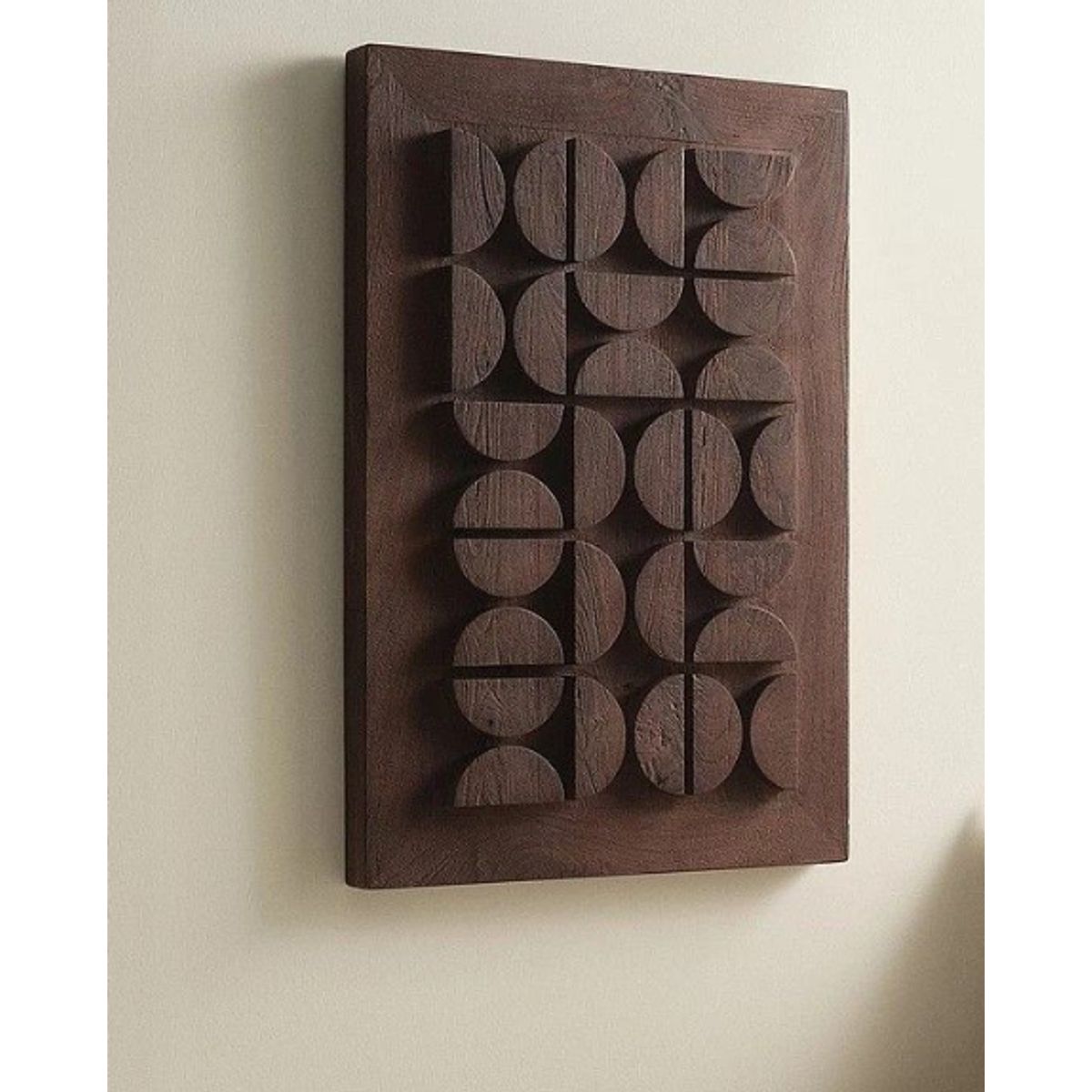 BOSQUE INVERNAL DECORACION ECO ALTERNATIVA - Cuadro geométrico en madera CARDIFF