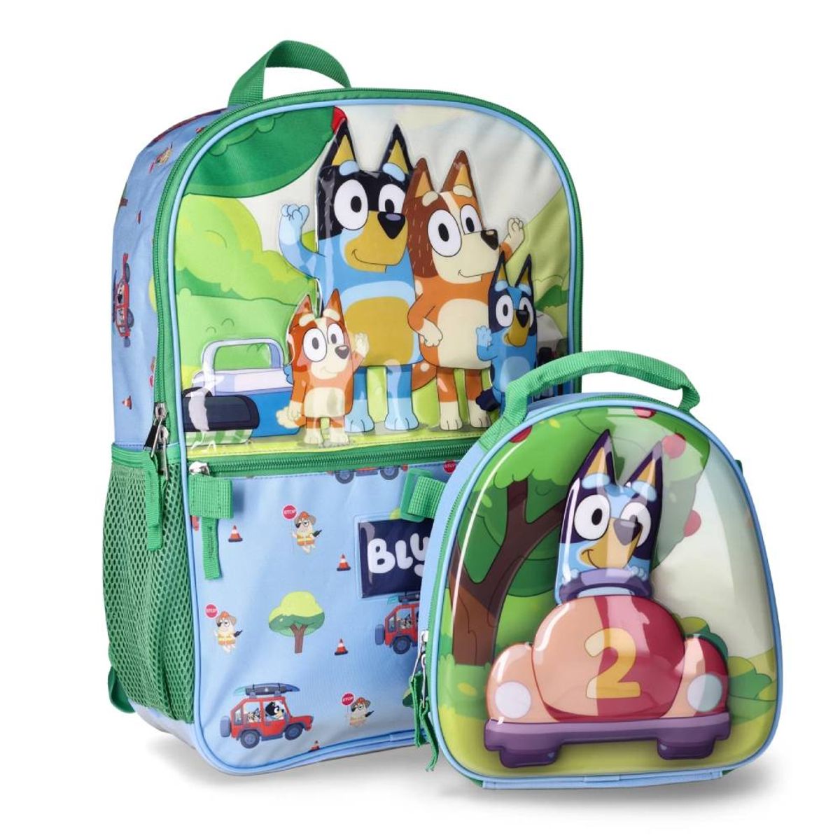 BLUEY - Mochila de 43 cm Bluey con lonchera