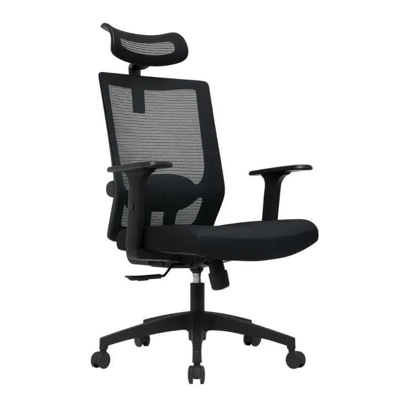 GENERICO - SILLA DE OFICINA PRESIDENCIAL ERGONÓMICA - FER NEGRO