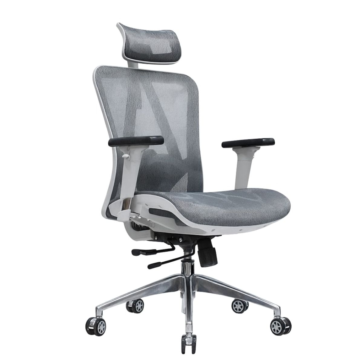 GENERICO - SILLA DE OFICINA PRESIDENCIAL ERGONÓMICA - LEVI PLUS GRIS