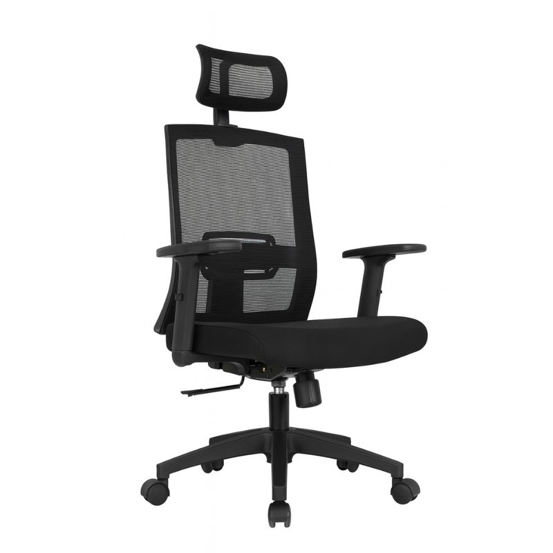 GENERICO - SILLA DE OFICINA PRESIDENCIAL ERGONÓMICA - MONK NEGRO