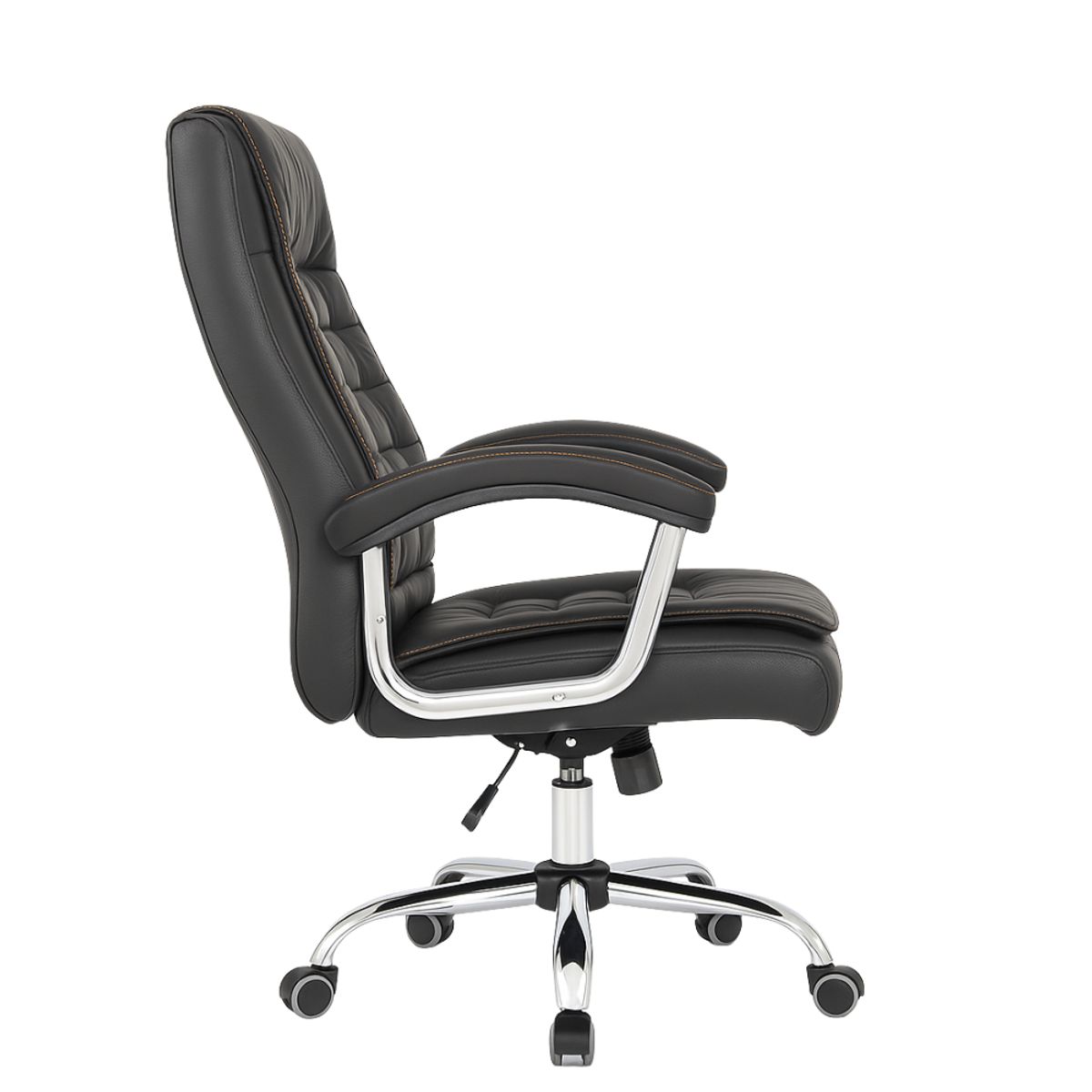 GENERICO - SILLA DE OFICINA PRESIDENCIAL ERGONÓMICA - SHINY NEGRO
