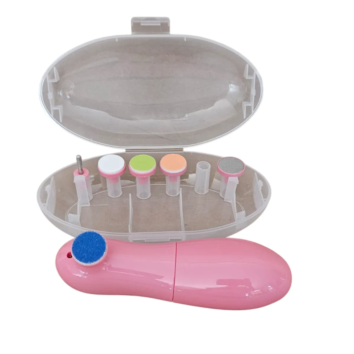 GENERICO - RECORTADOR DE UÑAS PARA BEBÉ 6 EN 1 ROSADO