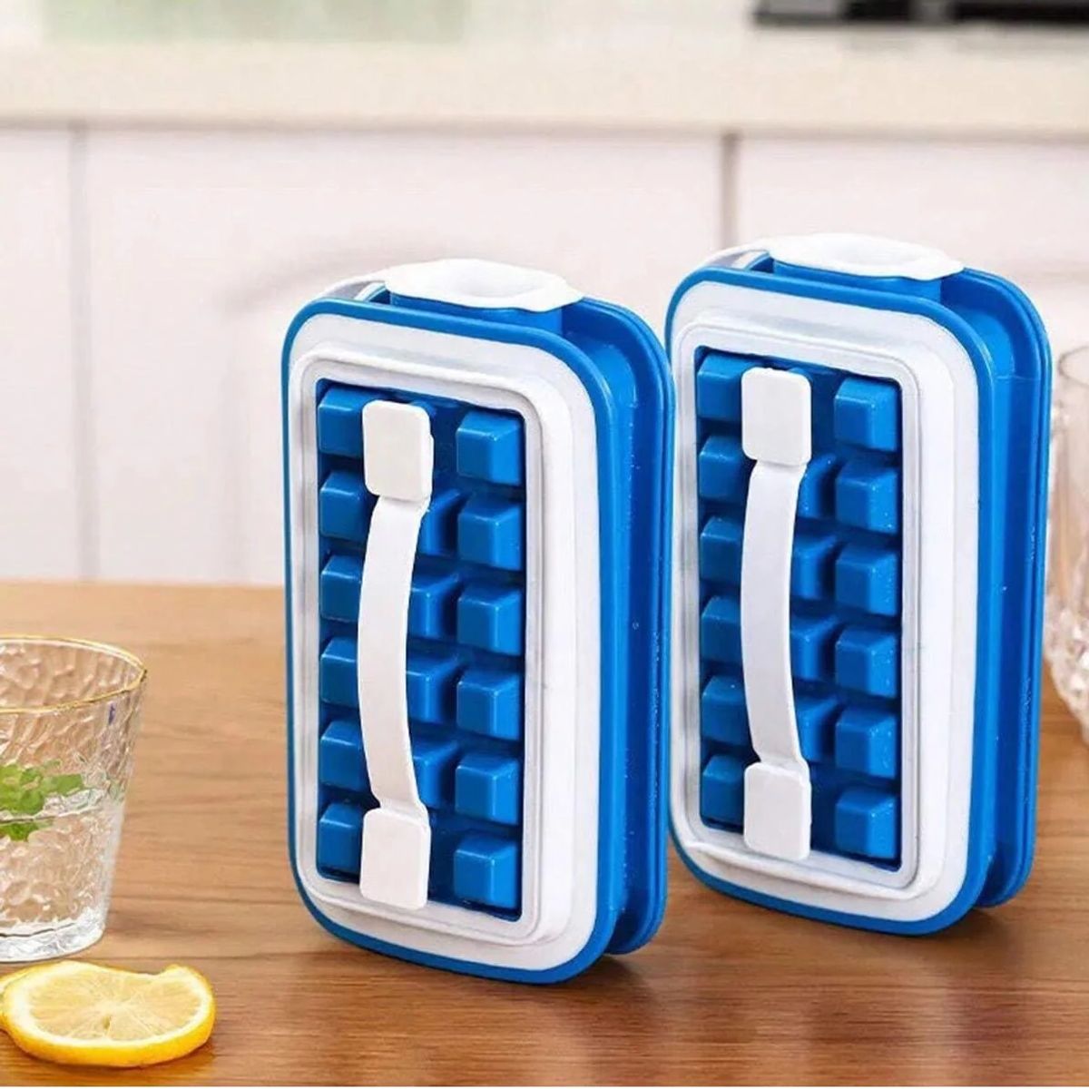 GENERICO - BANDEJAS DE SILICONA CON TAPAS DE 32 CELDAS