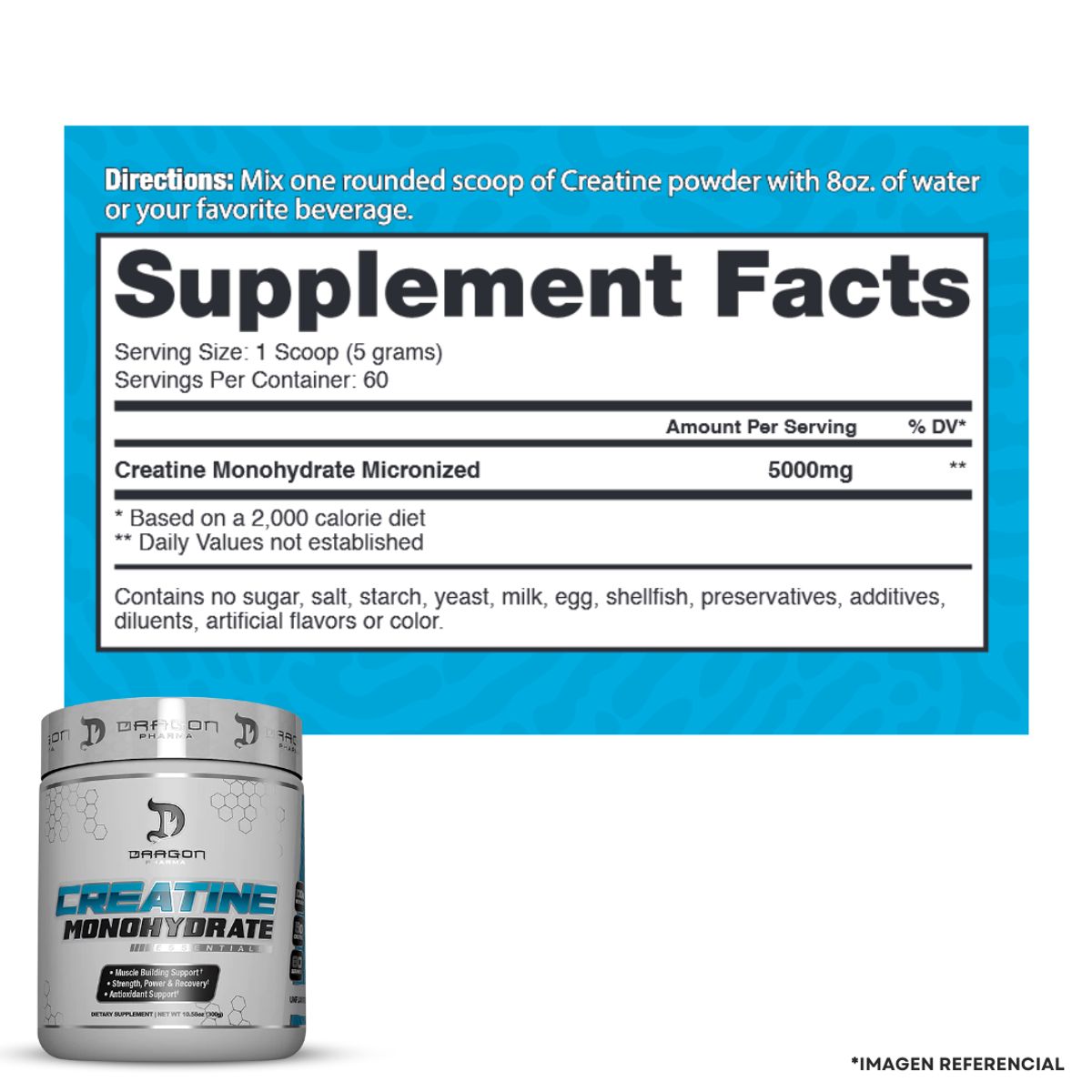 DRAG PHARMA - Venom 40 Serv Fruit Punch + Creatina Dragon Pharma 300 g + shaker