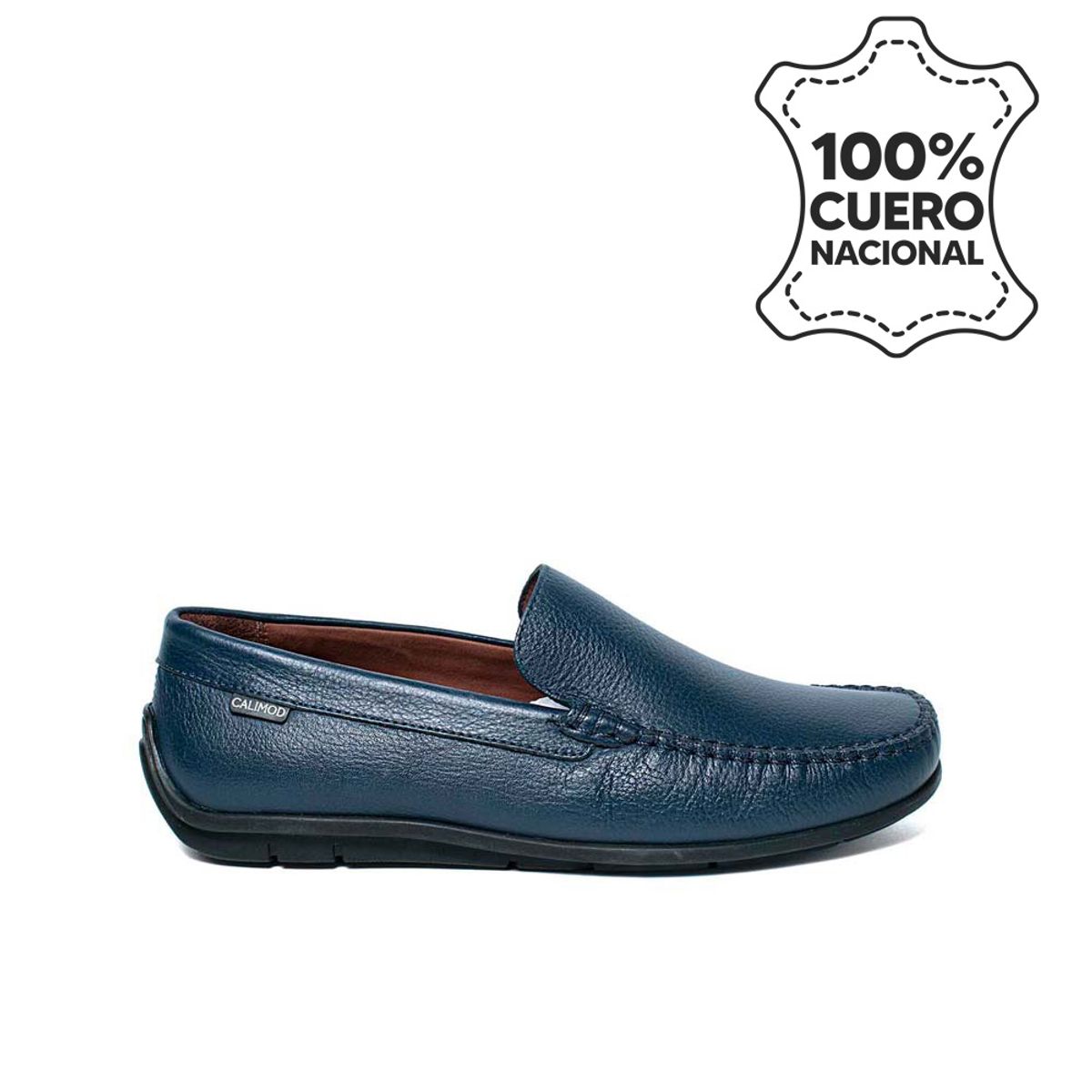 CALIMOD - Zapato Mocasín Casual CA2-002 Azul Calimod Cuero