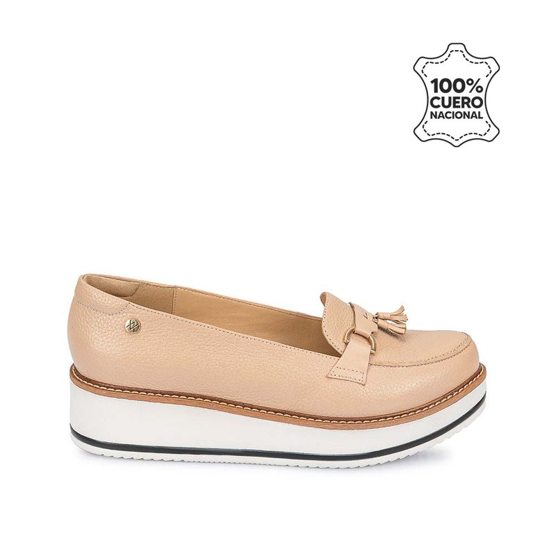 VIALE - Zapato Mocasín Casual TATI-2527 PaloRosa Viale Cuero