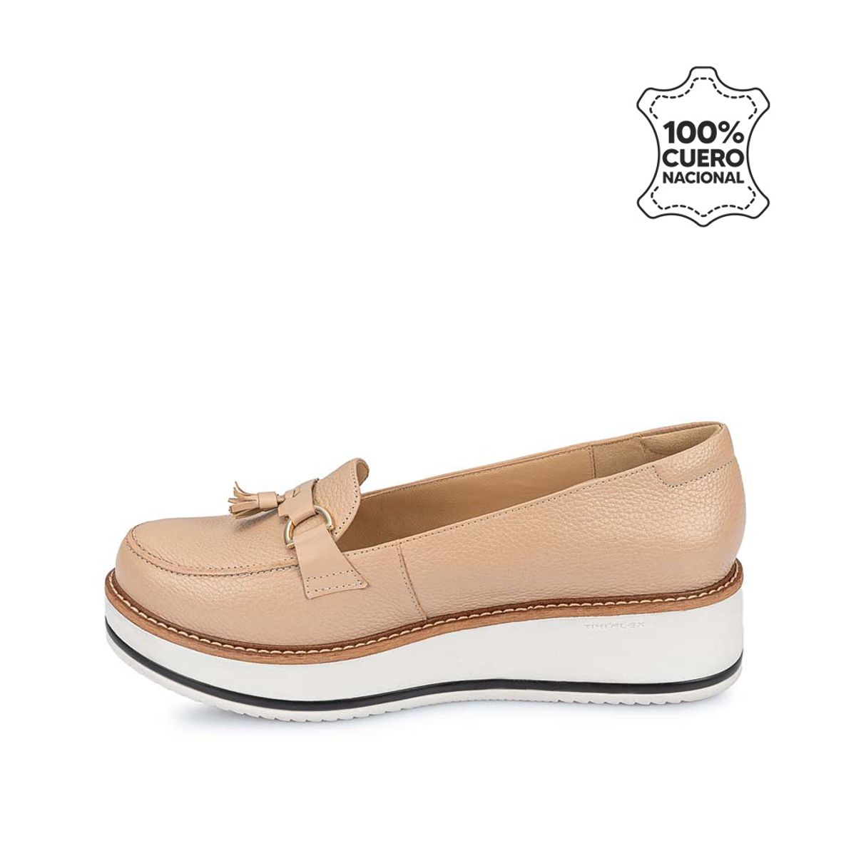 VIALE - Zapato Mocasín Casual TATI-2527 PaloRosa Viale Cuero