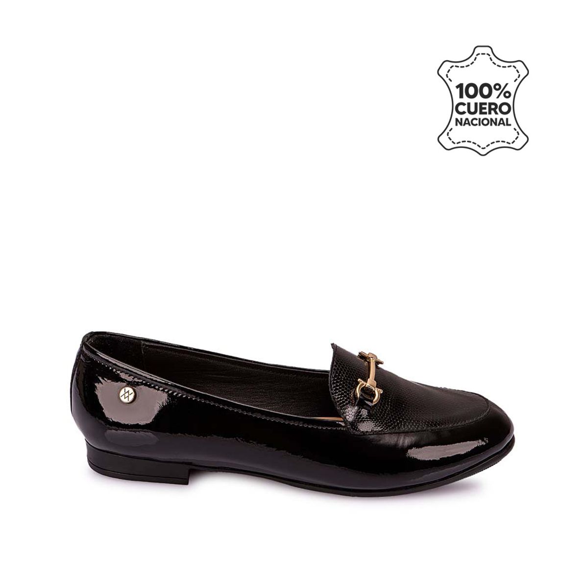 VIALE - Zapato Mocasín Casual AVE-2502 Negro Viale Cuero