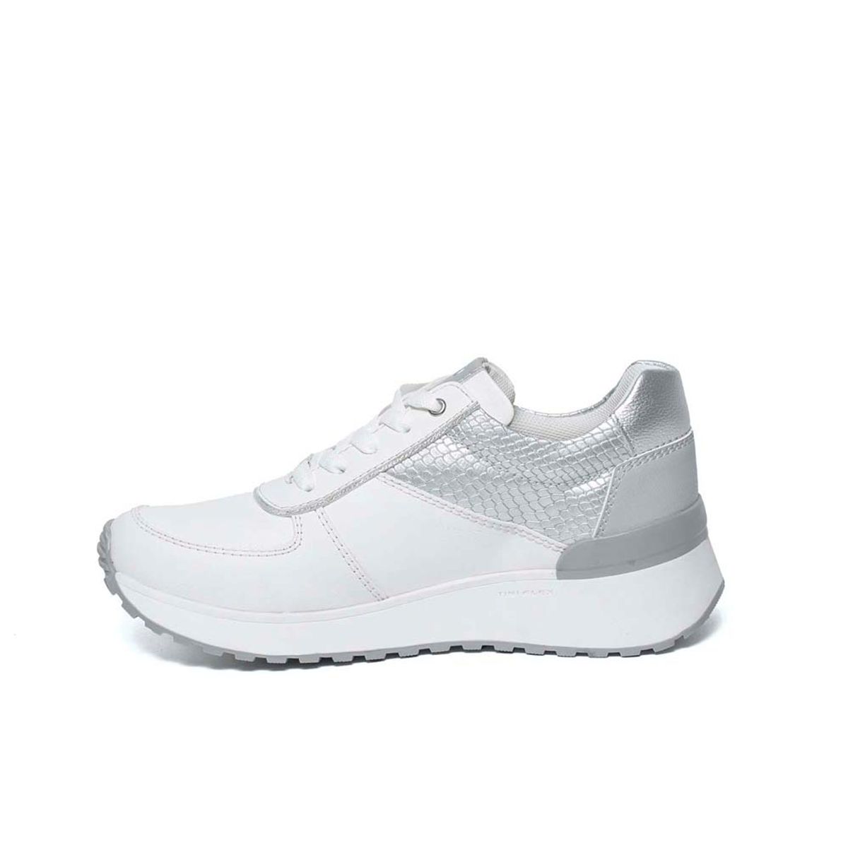 Piazza - Zapatilla Casual NORA-2504 BlancoPlata Piazza