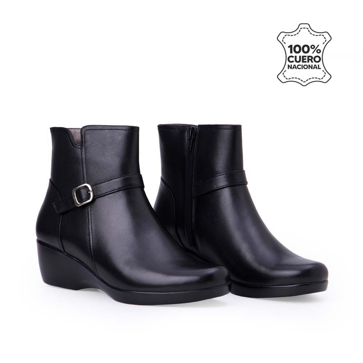 VIALE - Botín Jodhpur Casual DAYA-2513 Negro Viale Cuero