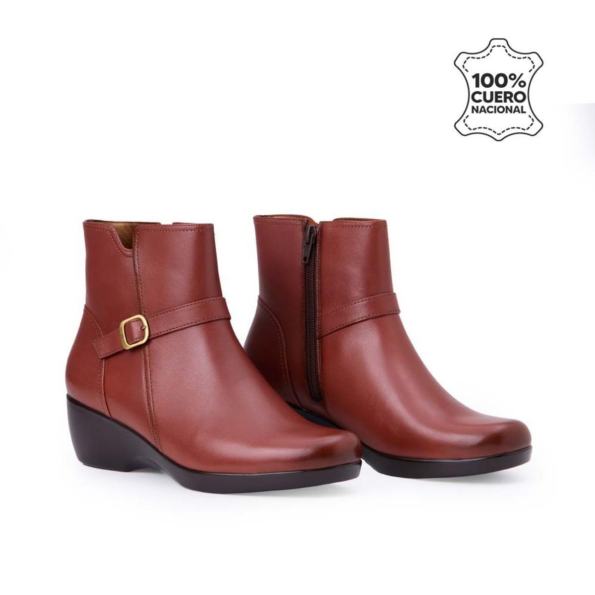 VIALE - Botín Jodhpur Casual DAYA-2513 Brandy Viale Cuero