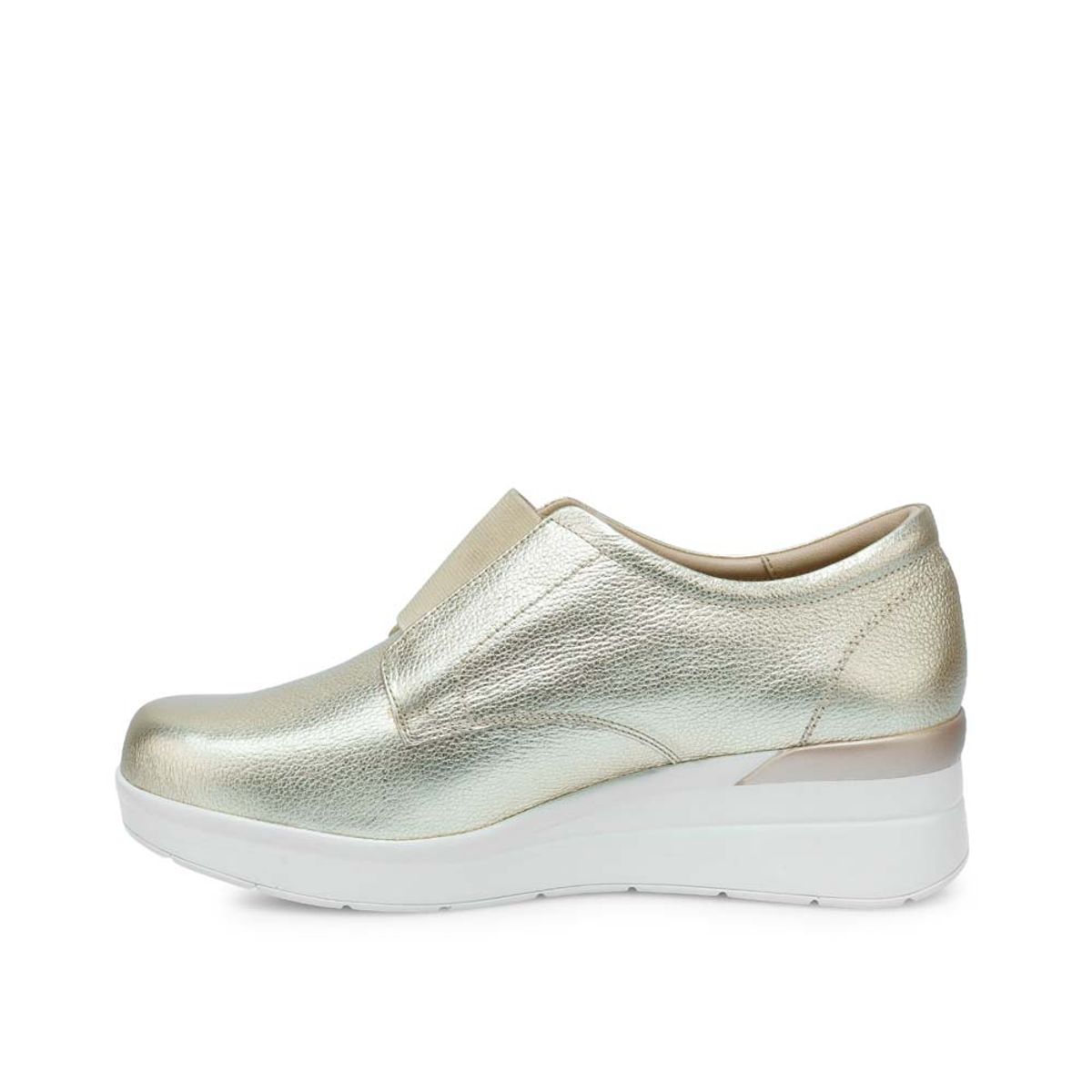 VIALE - Zapato Slip On Casual WIL-2535 Dorado Viale Cuero