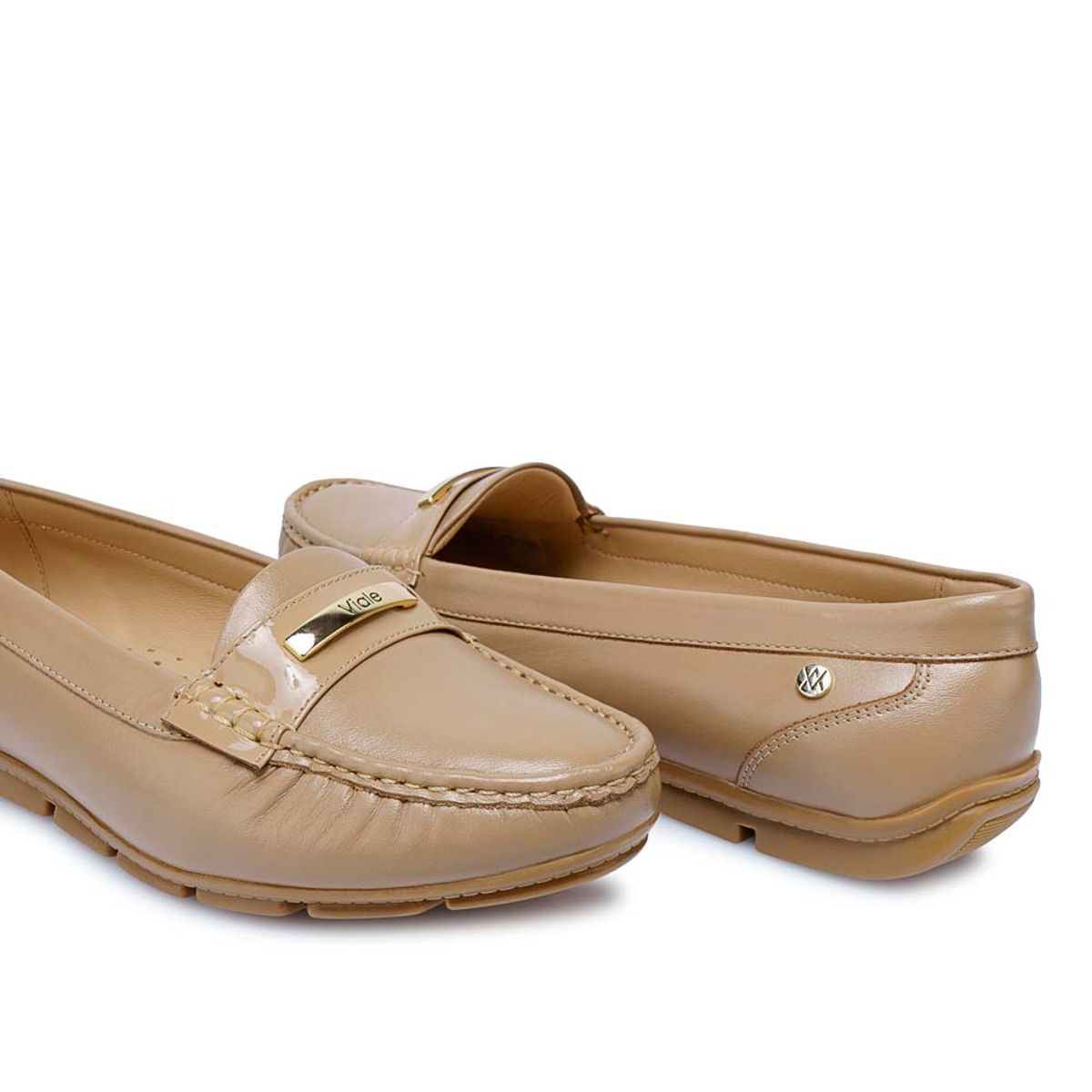 VIALE - Zapato Mocasín Casual WIL-2531 Vison Viale Cuero