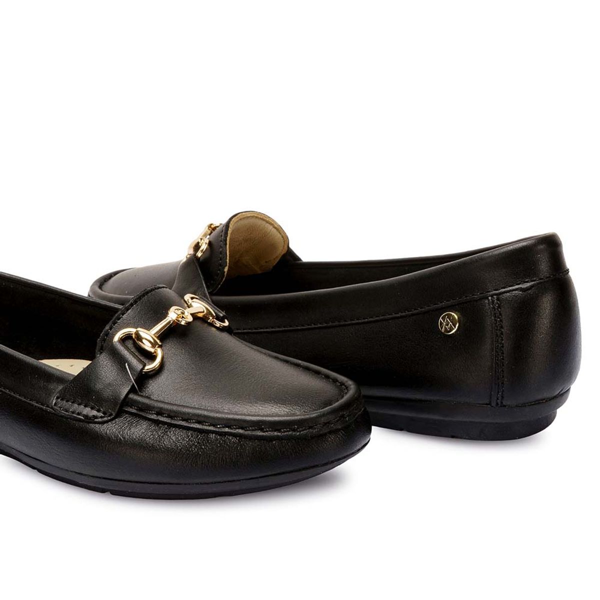 VIALE - Zapato Mocasín Casual CORE-2512 Negro Viale Cuero