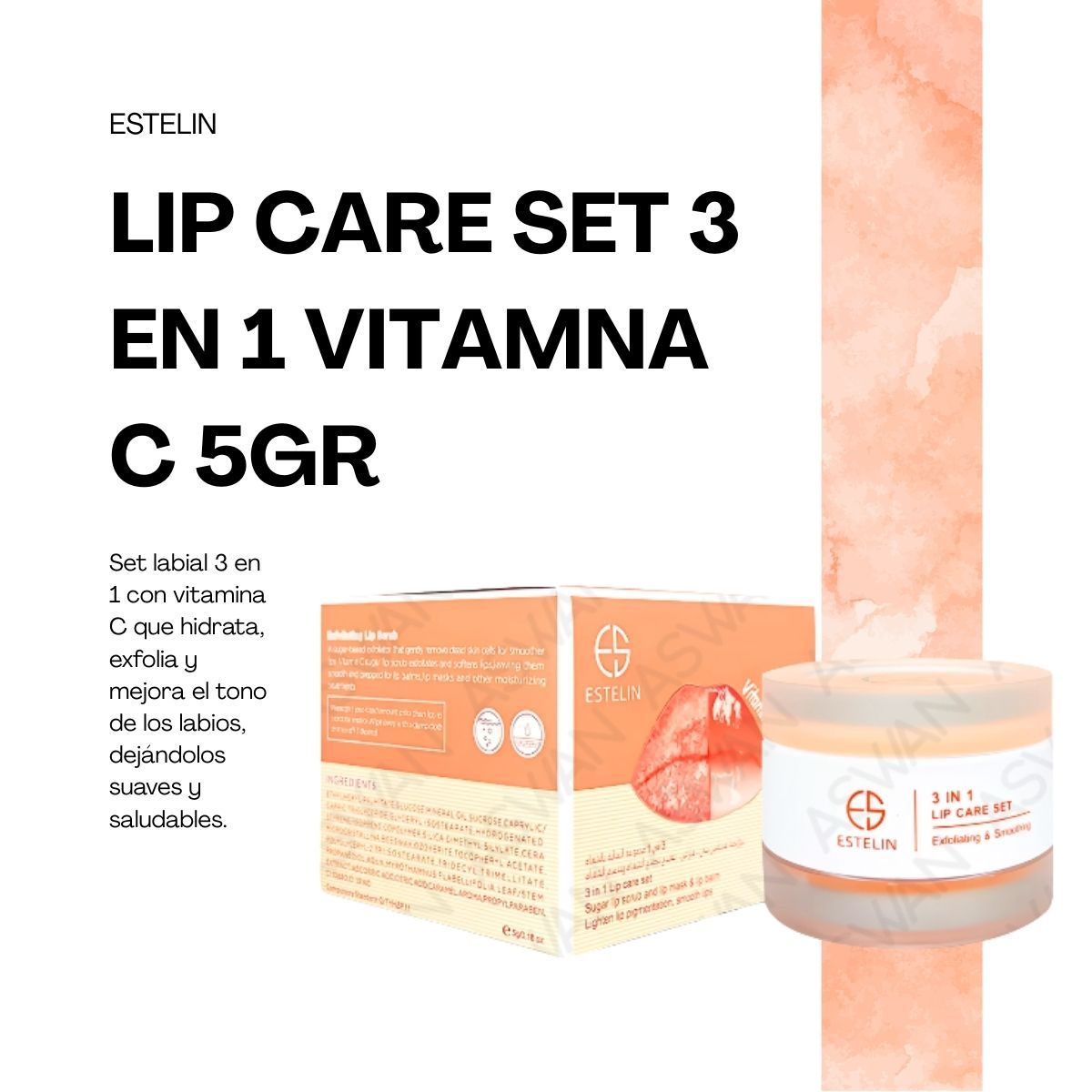GENERICO - LIP CARE SET 3 EN 1 VITAMNA C 5GR - ESTELIN