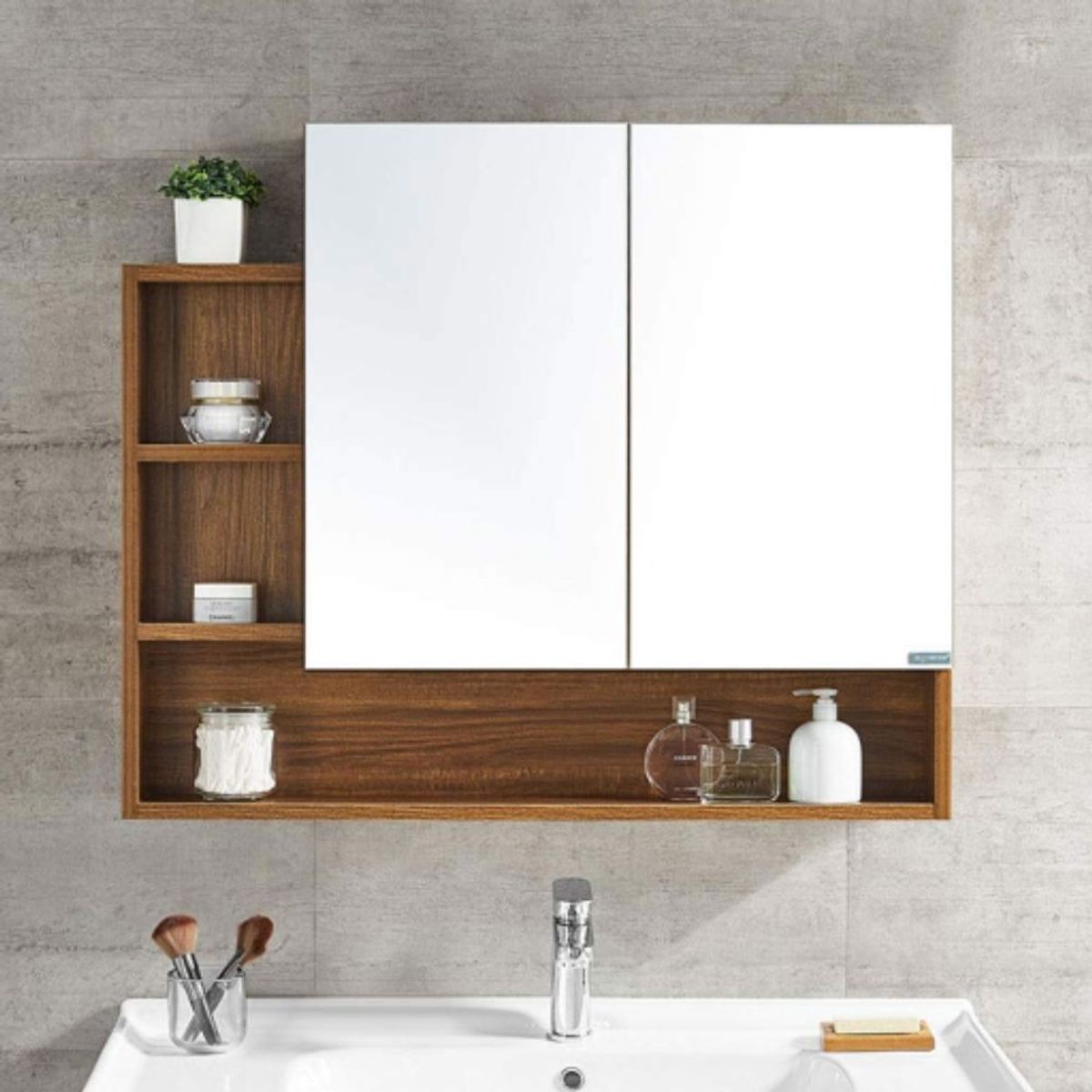 GENERICO - Gabinete De Baño Nely Caramelo Muebles Gaudi