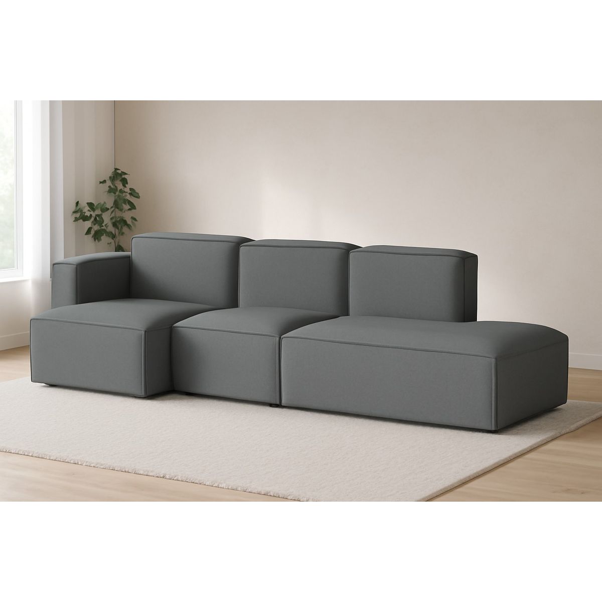 GENERICO - Sofá Seccional Enzo - Gris