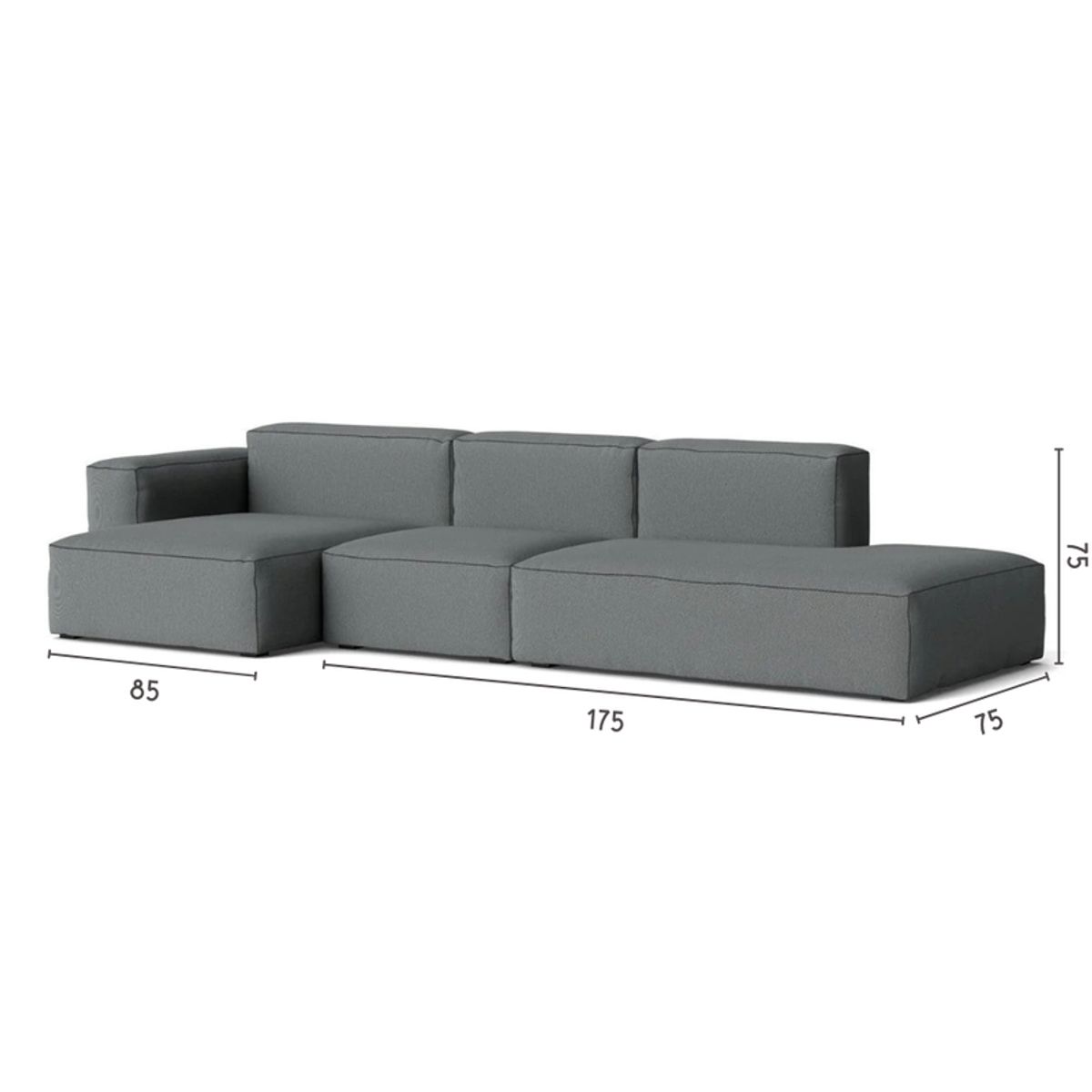 GENERICO - Sofá Seccional Enzo - Gris
