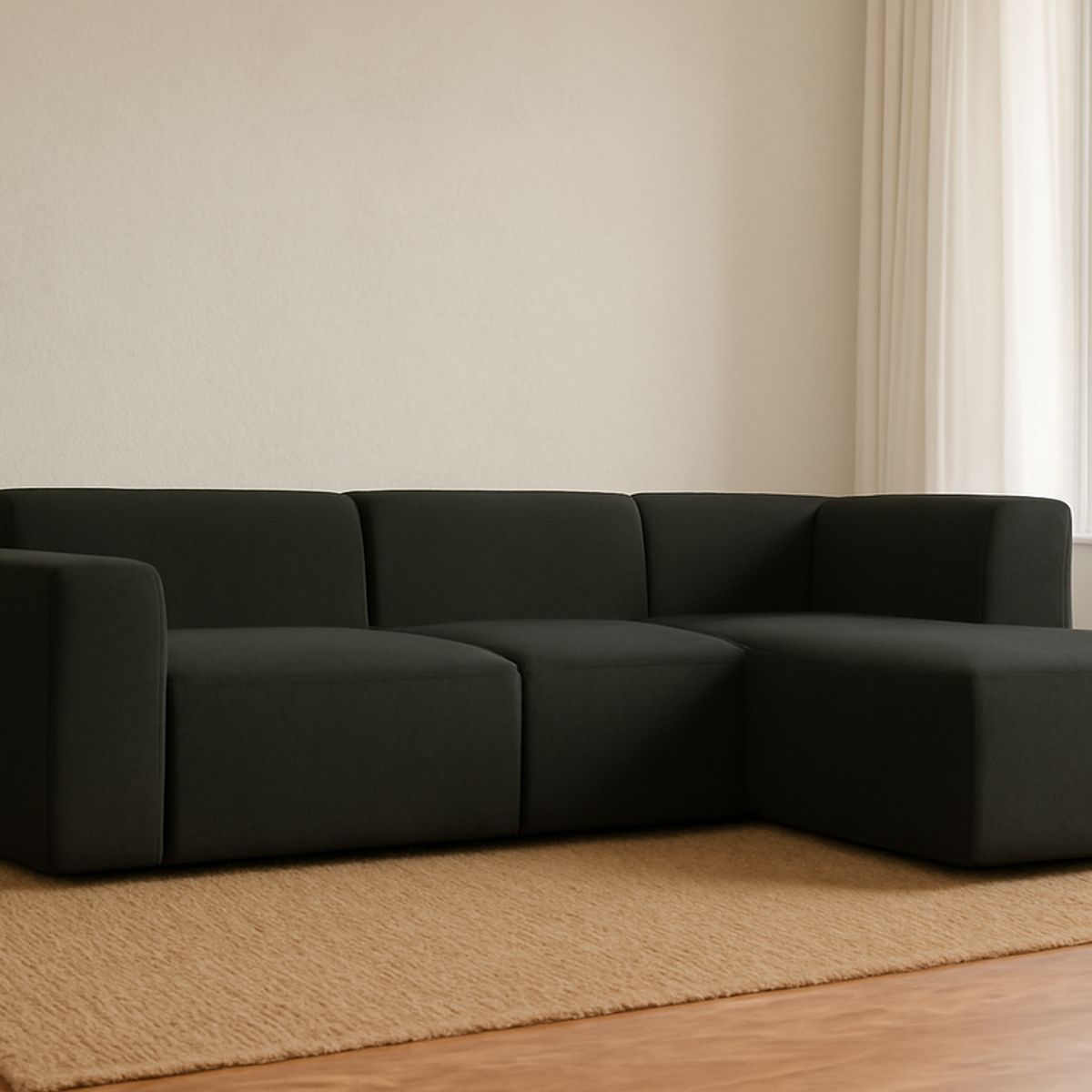 GENERICO - Sofá Seccional Karin - Gris Oscuro