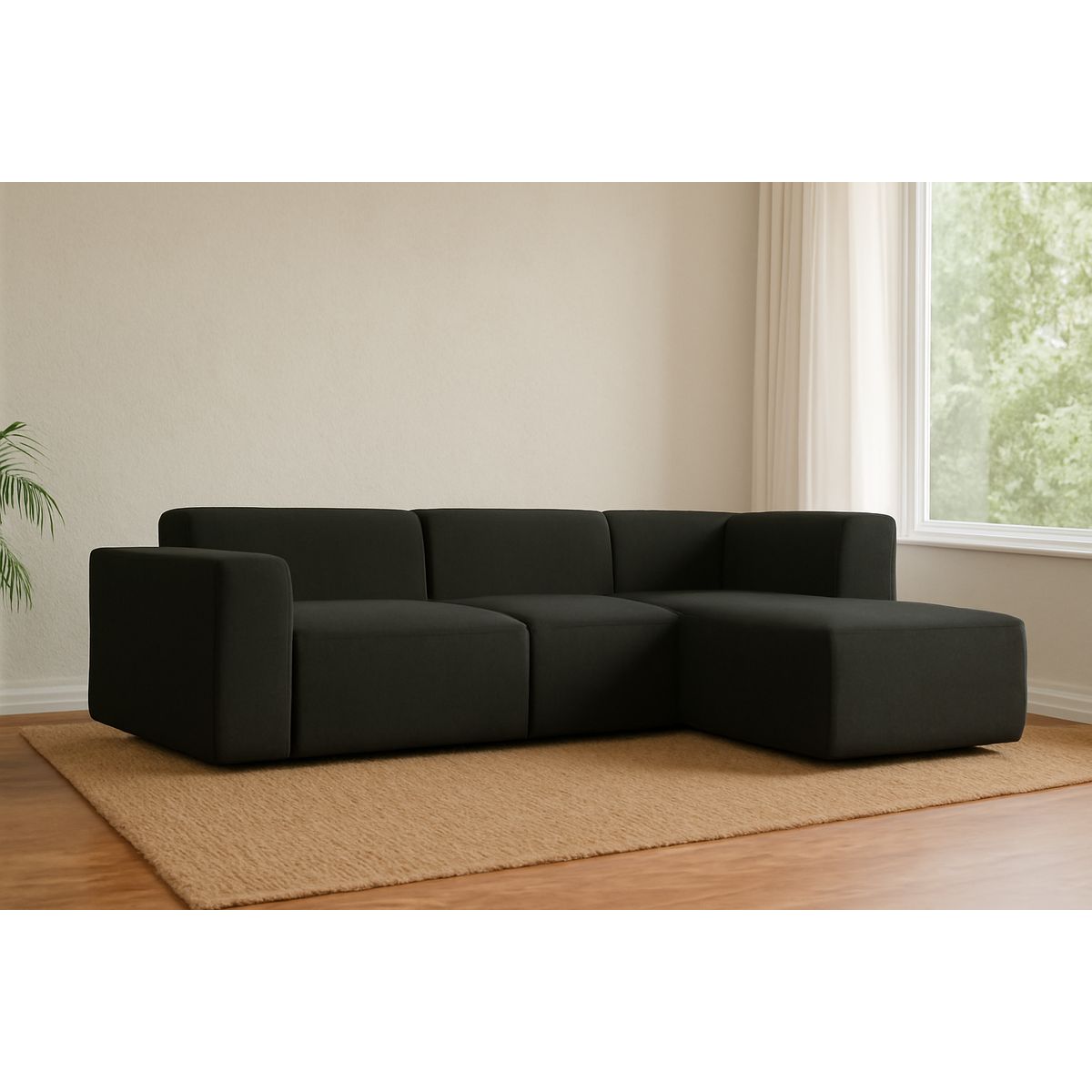 GENERICO - Sofá Seccional Karin - Gris Oscuro