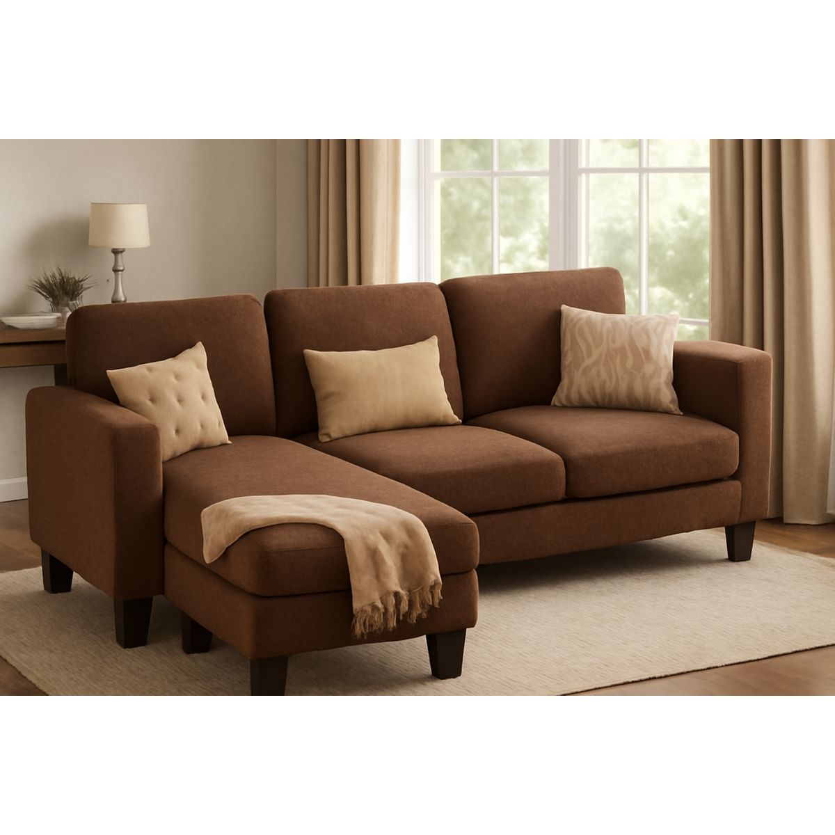 GENERICO - Sofá Seccional Mateu - Marrón