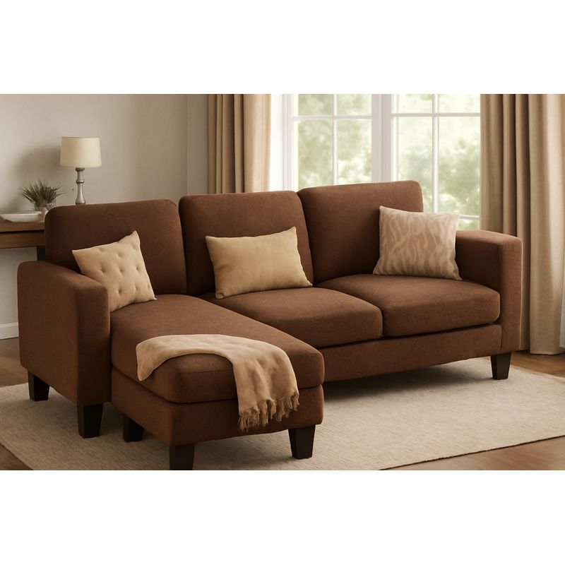 GENERICO - Sofá Seccional Mateu - Marrón