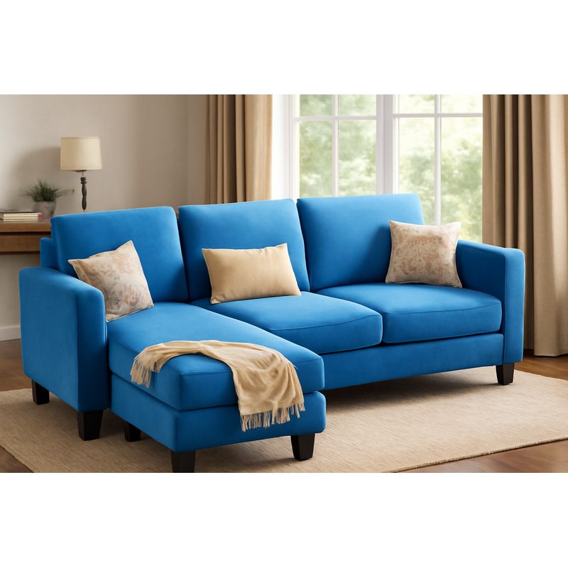 GENERICO - Sofá Seccional Mateu - Celeste