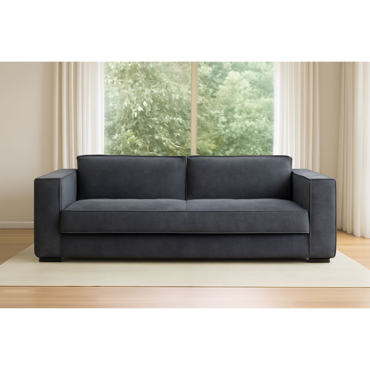 GENERICO - Sofá Seccional Nolan - Gris Oscuro