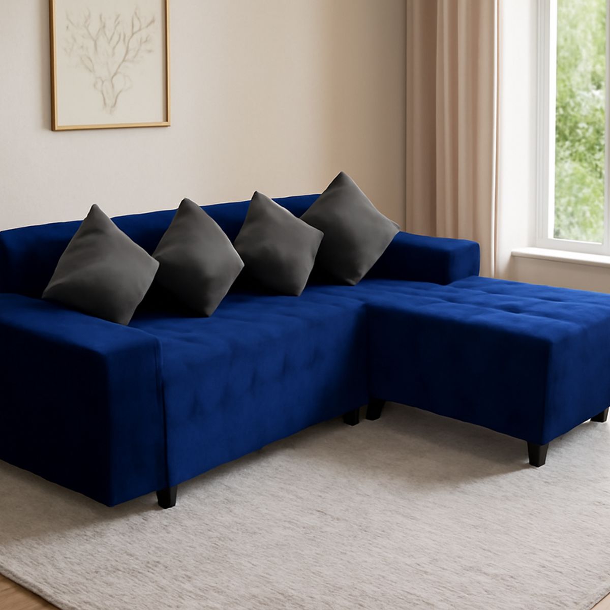 GENERICO - Sofá Seccional Chaisse - Azul