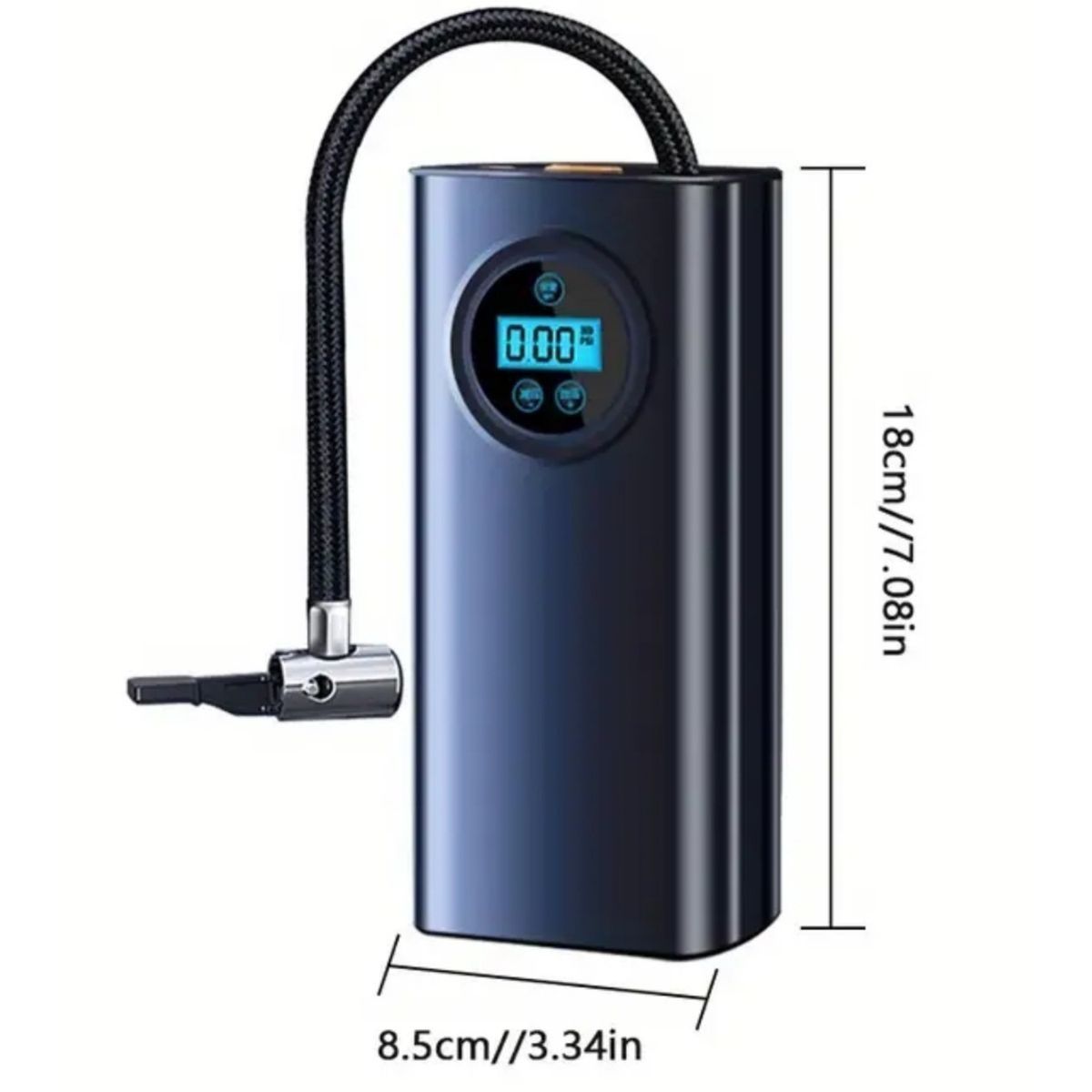 GENERICO - Compresor de Aire Inalámbrico con Pantalla Inflador Llanta