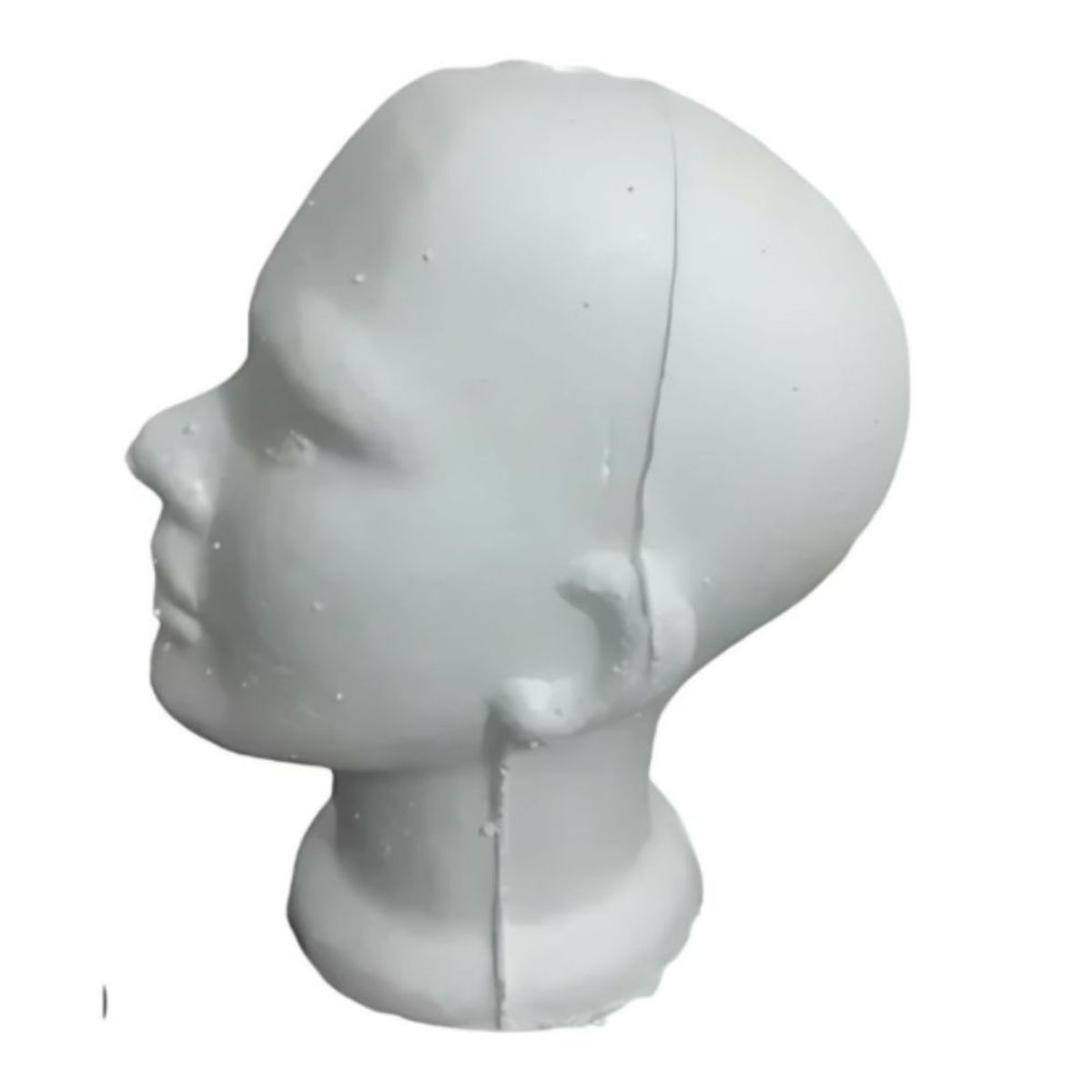 GENERICO - Cabeza maniquí de tecnopor para exhibición Multiuso