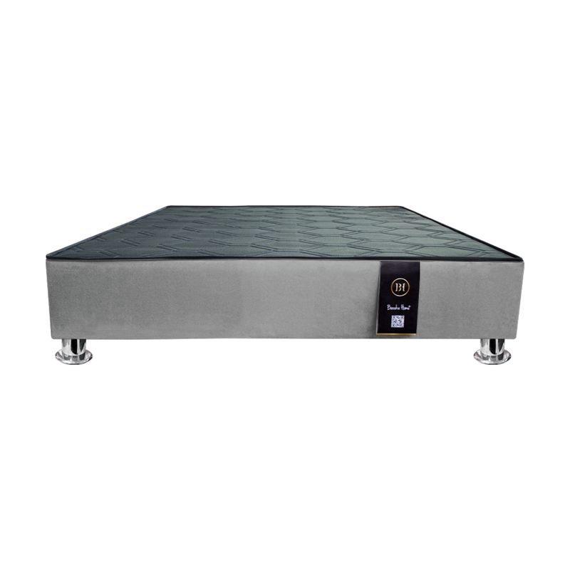BARAKA HOME - Base de Cama Kolpa 1.5 Plz - Gris Claro