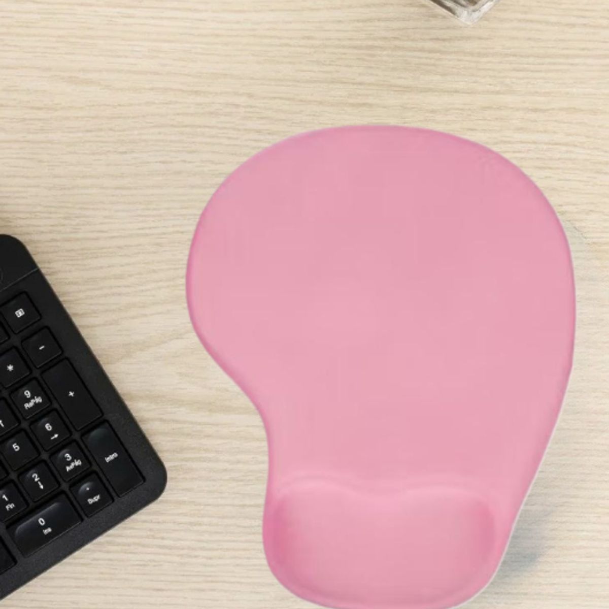 GENERICO - MOUSE PAD GEL PREMIUM BASE ANTIDESLIZANTE ERGONÓMICA ROSADO
