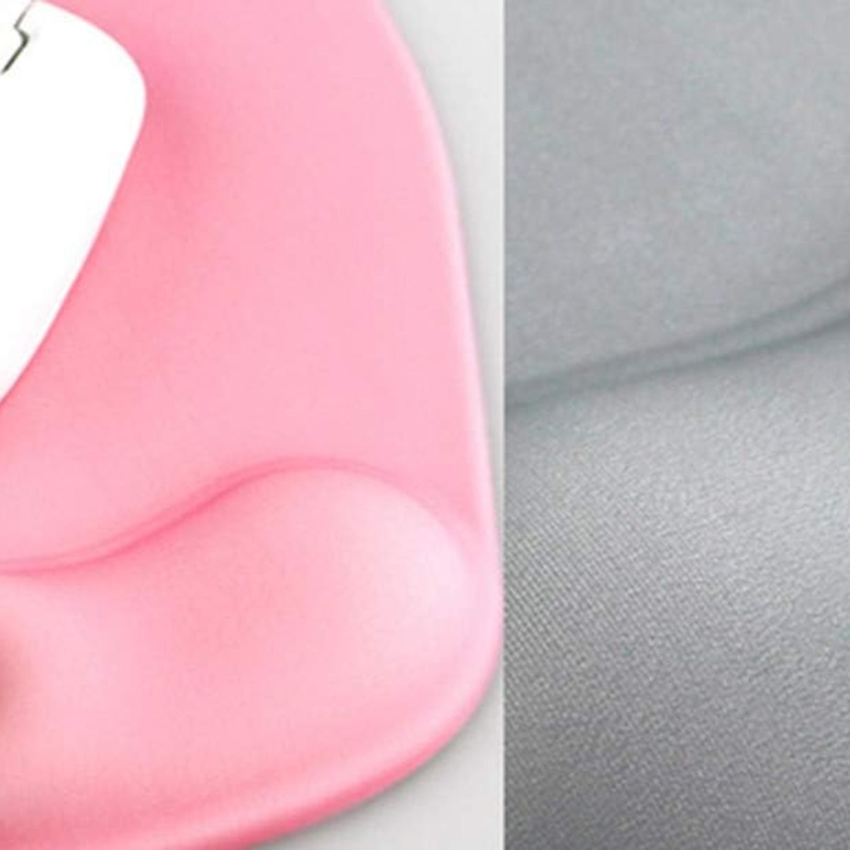 GENERICO - MOUSE PAD GEL PREMIUM BASE ANTIDESLIZANTE ERGONÓMICA ROSADO