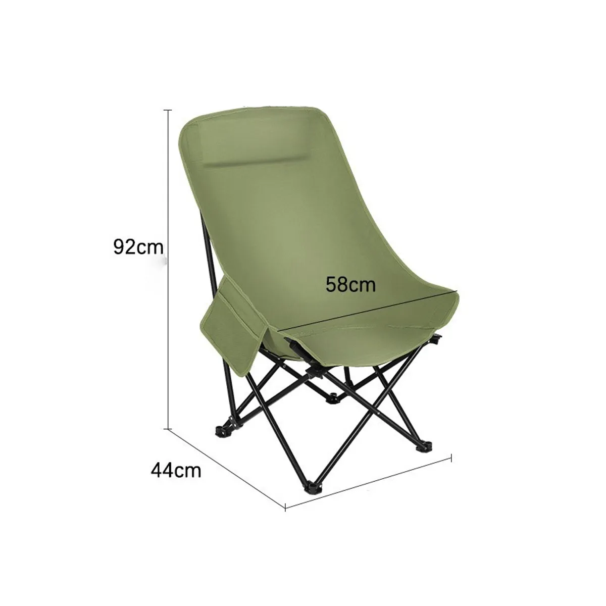 GENERICO - Silla Plegable Portátil Camping Playa Color Verde