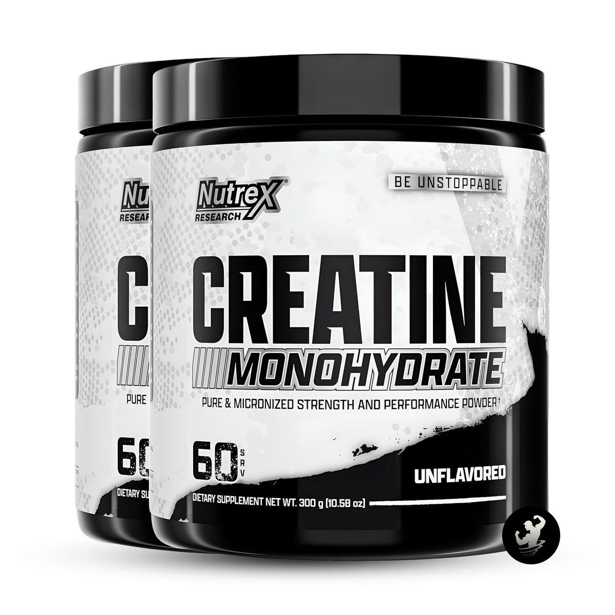 NUTREX RESEARCH - Pack x 02 Creatina Monohidratada Nutrex 300 gramos